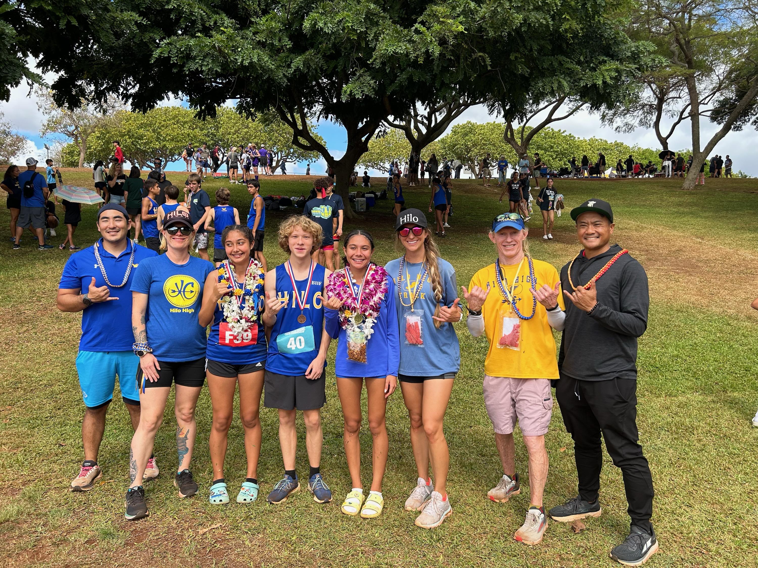 Hilo High Vikings at the HHSAA Cross Country Championships